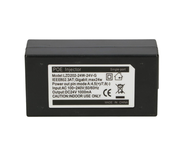 ExtraLink Zasilacz POE 24V 24W 1A Gigabit - 496579 - zdjęcie 4